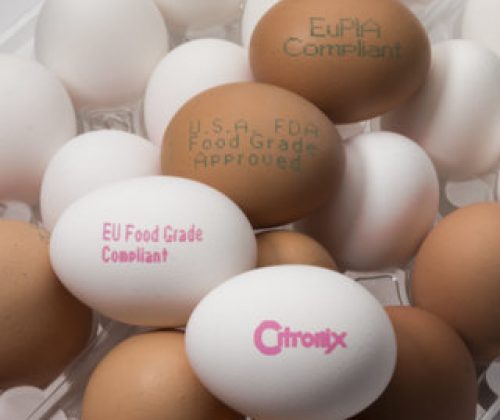 food grade inks Printing onto eggs