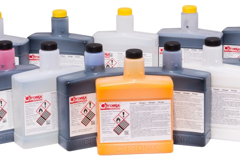 Inks and Fluids Continuous IJ Ink 3 Industrial printer inks and fluids