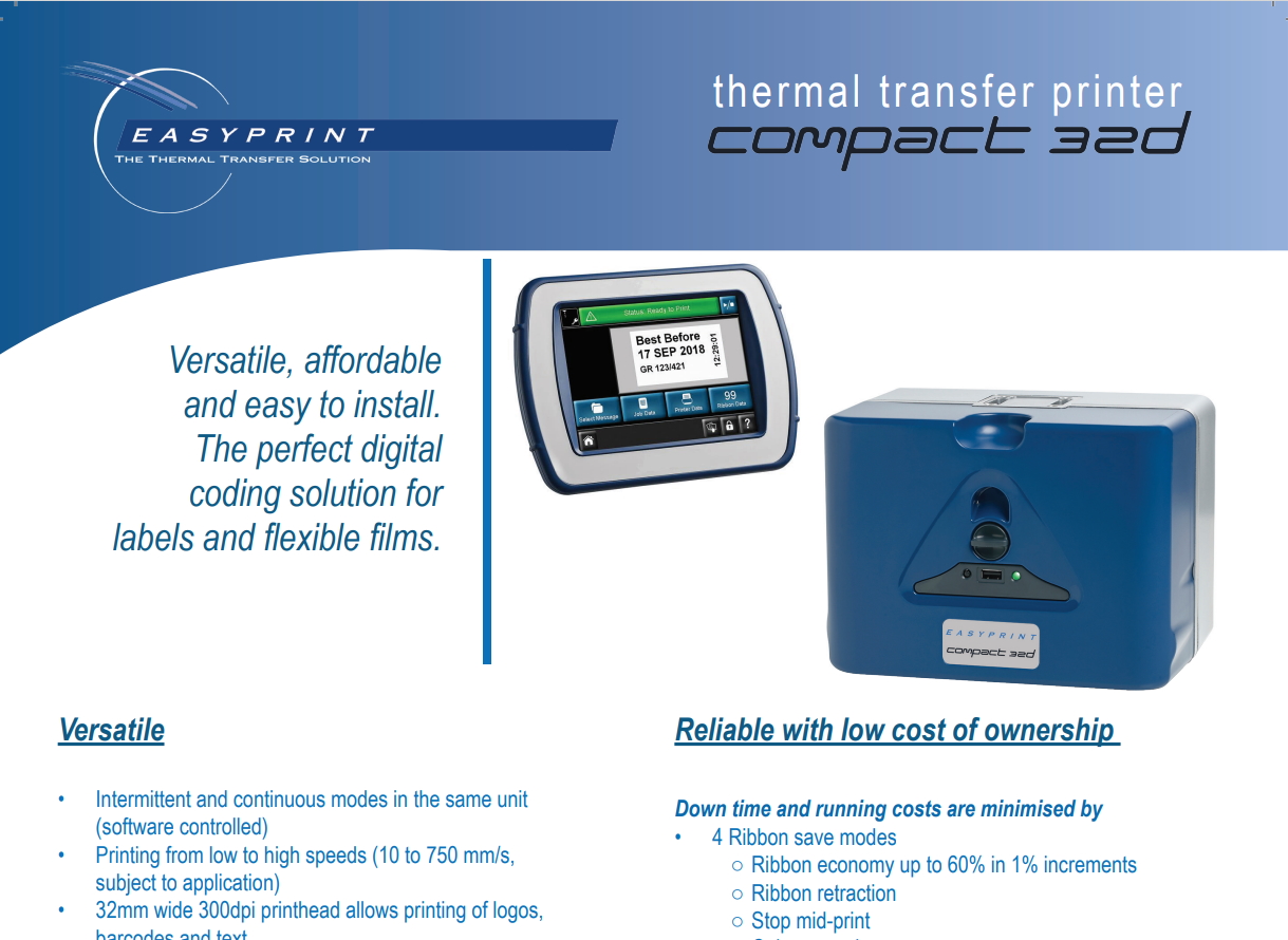 thermal transfer overprinters 